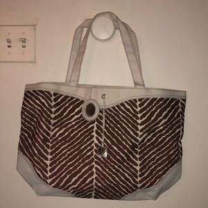 Zebra Estée Lauder Tote
